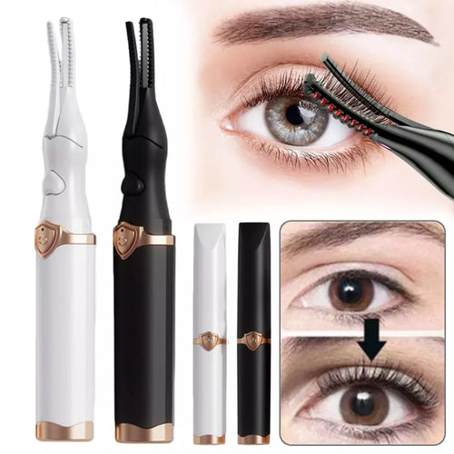 Rechargeable Electric Eyelash Curler Fast Heating Handheld Eyelash Curler for Natural Lashes False Eyelashes