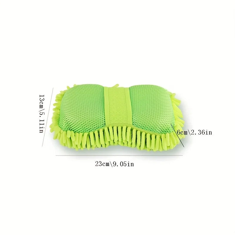 Car Cleaning Sponge Blocks-High-Density Coral Fiber,Scratch-Resistant Ergonomic Handle For Vehicle Detailing And Surface Care