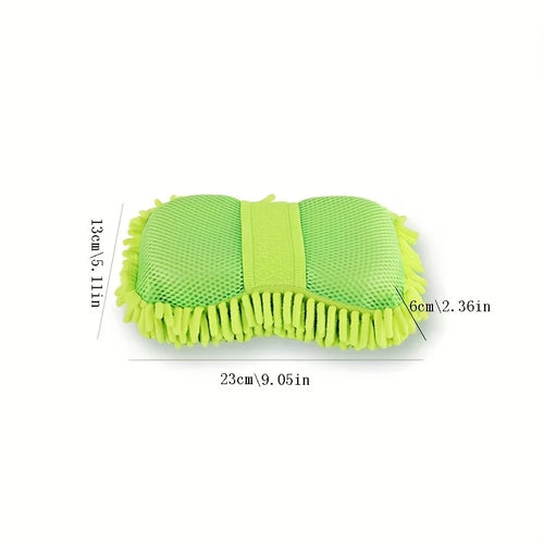 Car Cleaning Sponge Blocks-High-Density Coral Fiber,Scratch-Resistant Ergonomic Handle For Vehicle Detailing And Surface Care