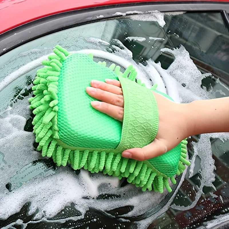 Car Cleaning Sponge Blocks-High-Density Coral Fiber,Scratch-Resistant Ergonomic Handle For Vehicle Detailing And Surface Care